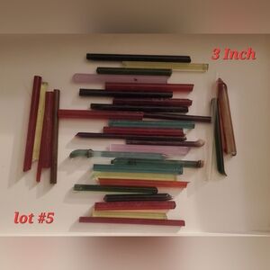 33 Various Vintage Soft Glass Sticks
